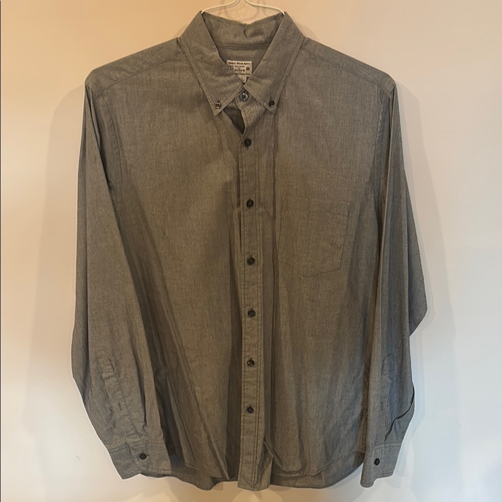 J. Crew Gray Casual Button Down Shirt Men's M